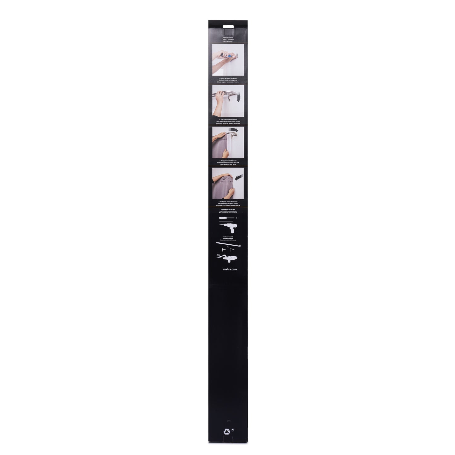トワイライト ダブル カーテンロッド 121.9~223.5cm ニッケル