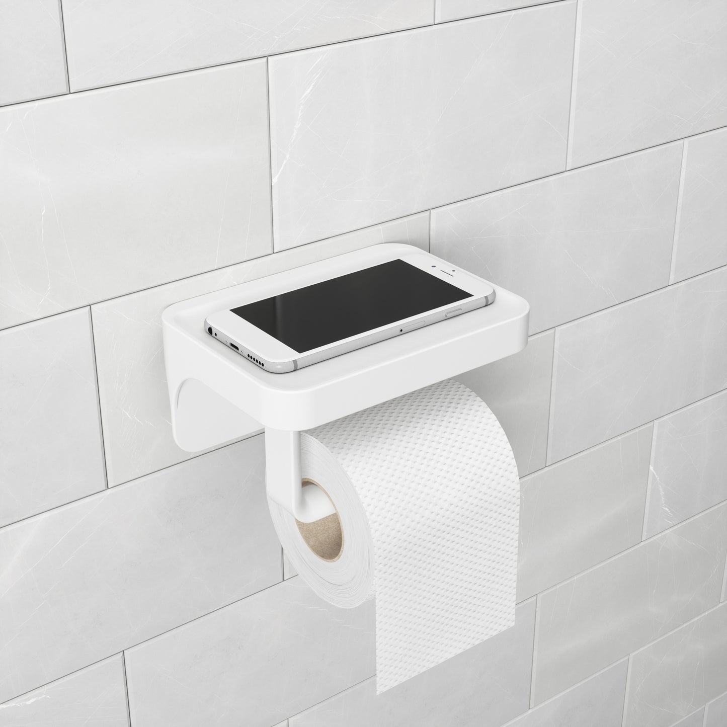 フレックス シュアロック トイレットペーパーシェルフホルダー ホワイト