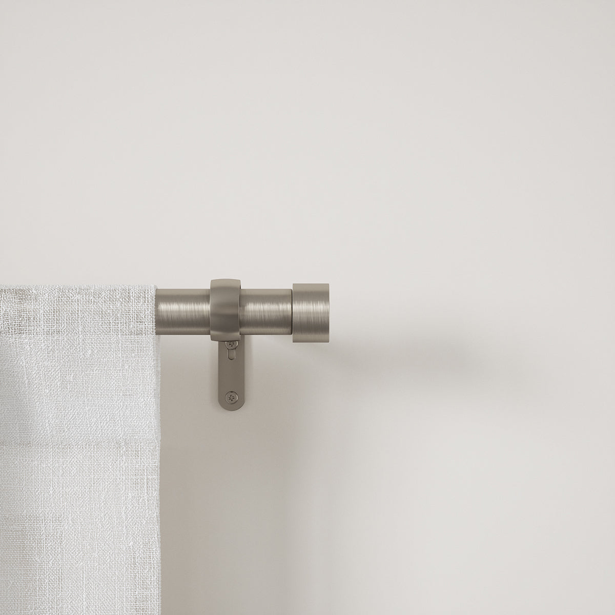 カッパ カーテンロッド(2.5cm)91-167㎝ ニッケル