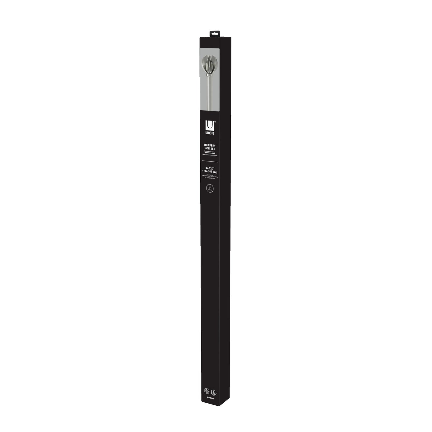 ブロッサム カーテンロッド 107-305cm ニッケル