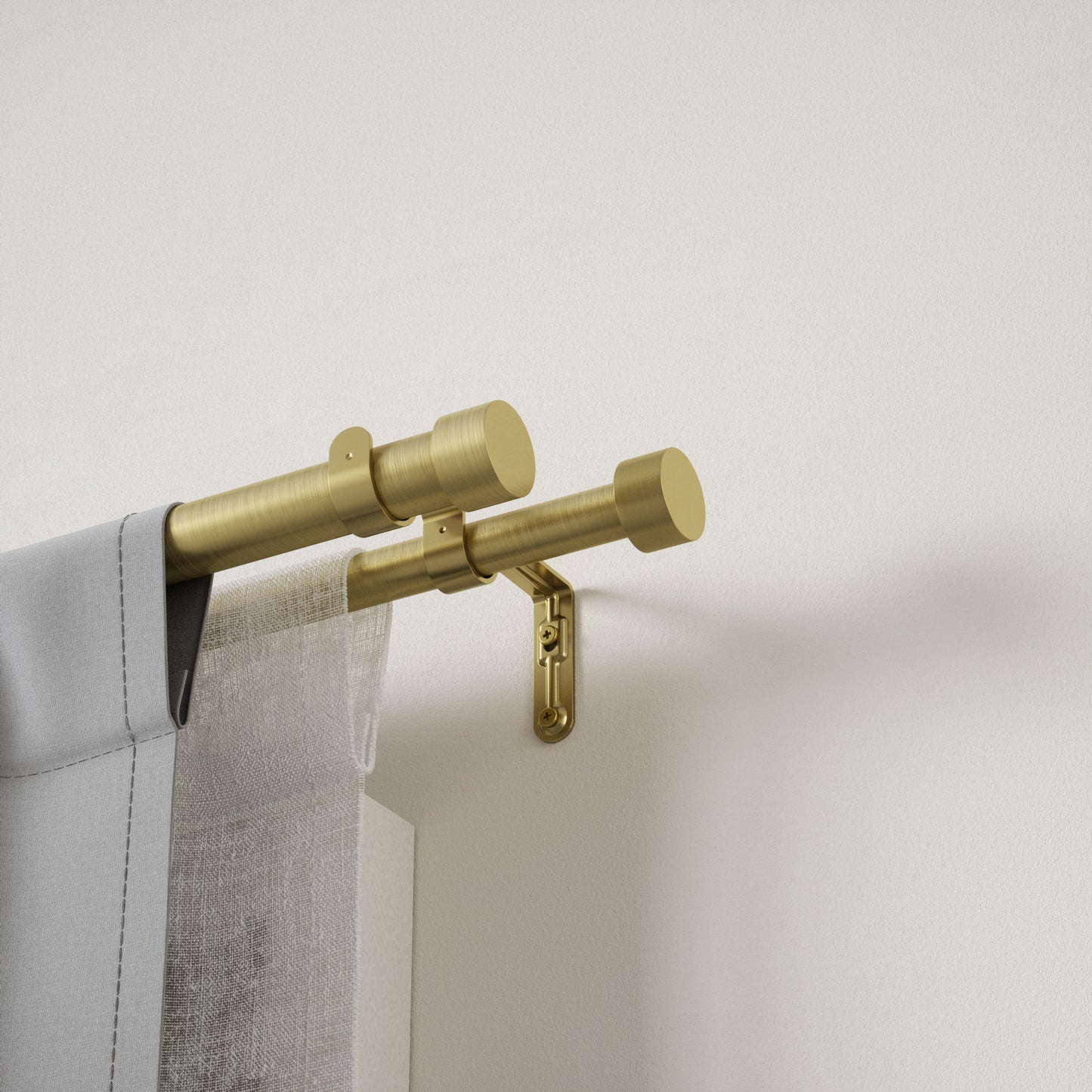 カッパ ダブルカーテンロッド 91.4-167.6cm
