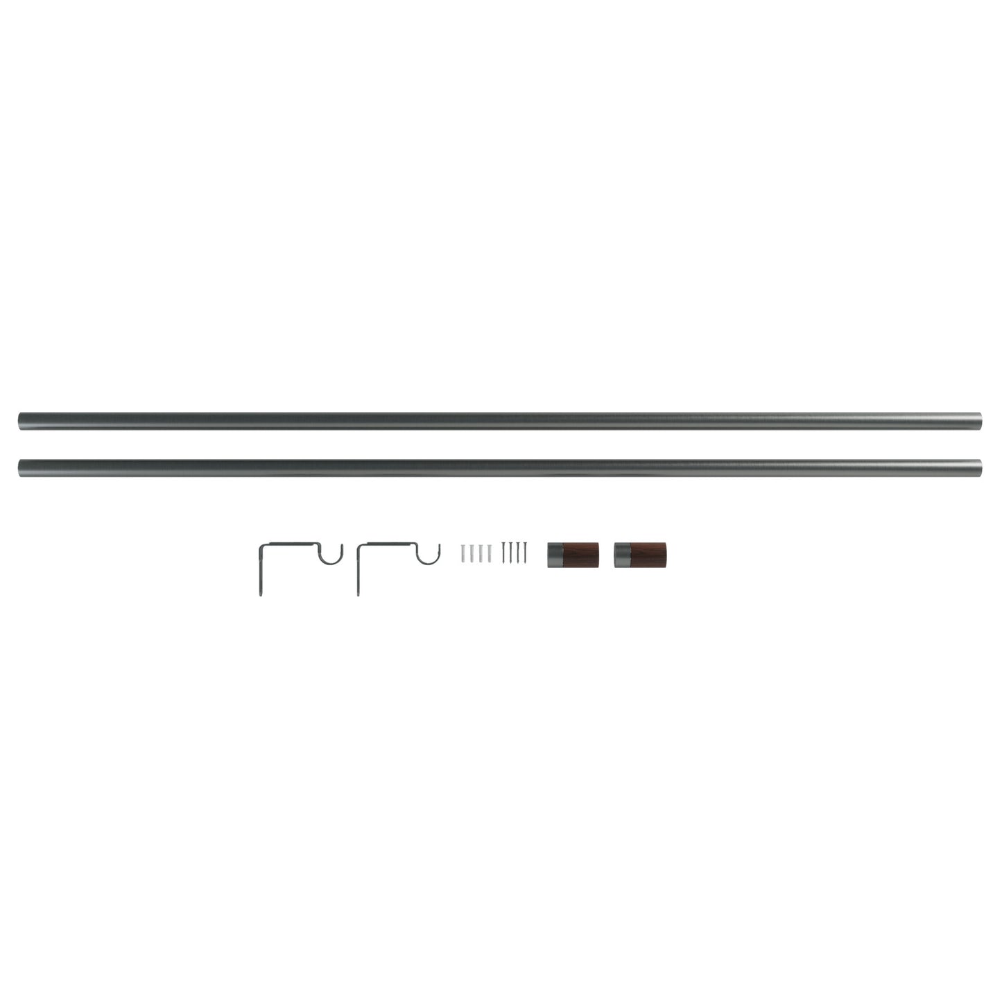 ブロック カーテンロッド 91.4-182.9cm