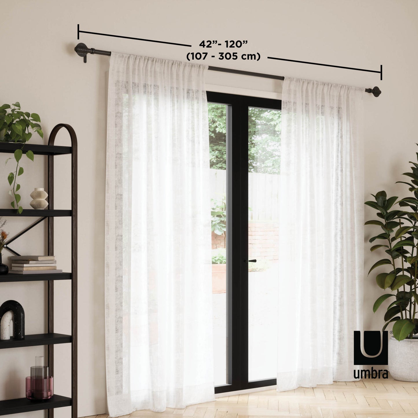 オデッセイ カーテンロッド 107-305cm