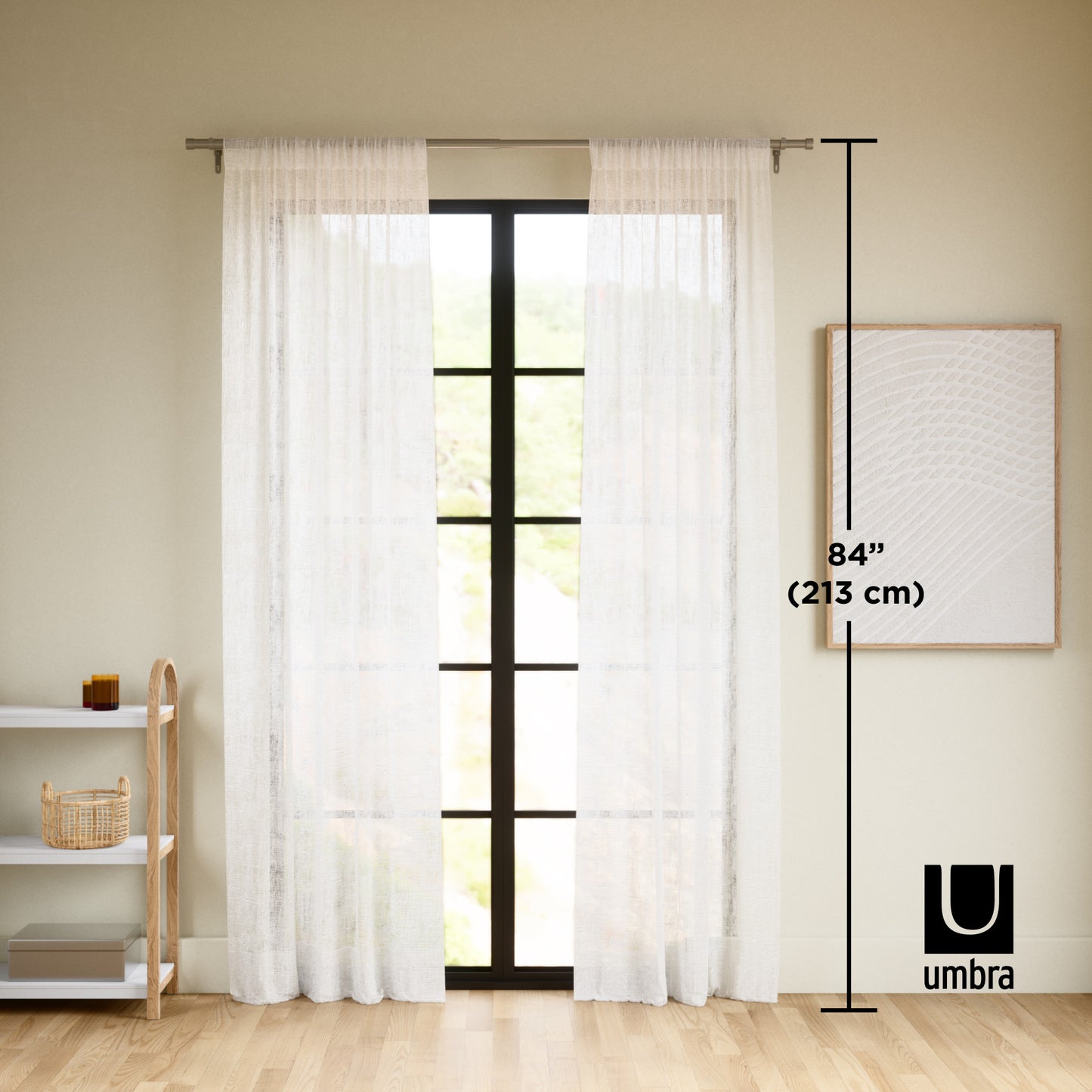 シーラ レースカーテン 213cm 2枚セット