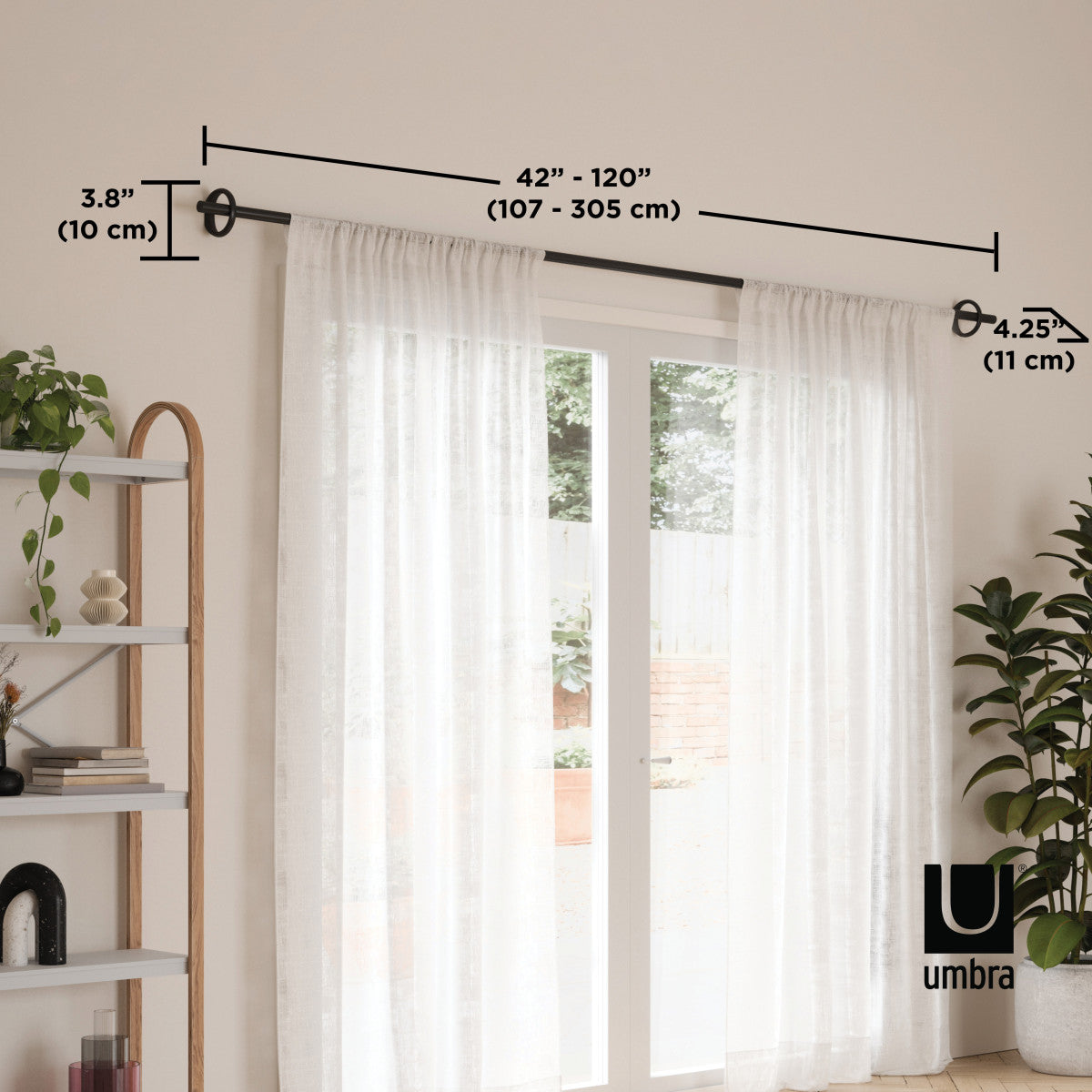 リングレット カーテンロッド 107-305cm