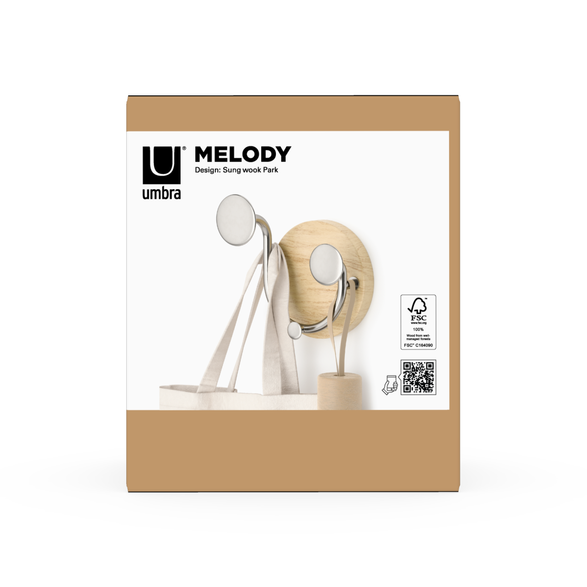 メロディ バレットフック ナチュラル/ニッケル