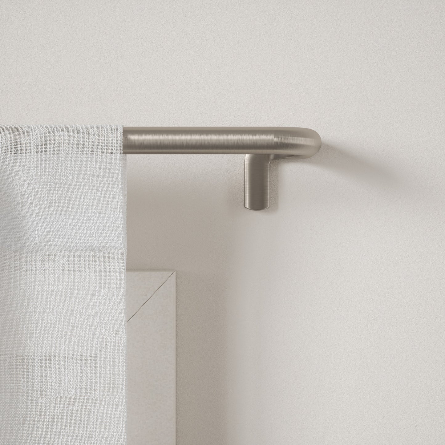 トワイライト カーテンロッド 71.2-121.9cm ニッケル