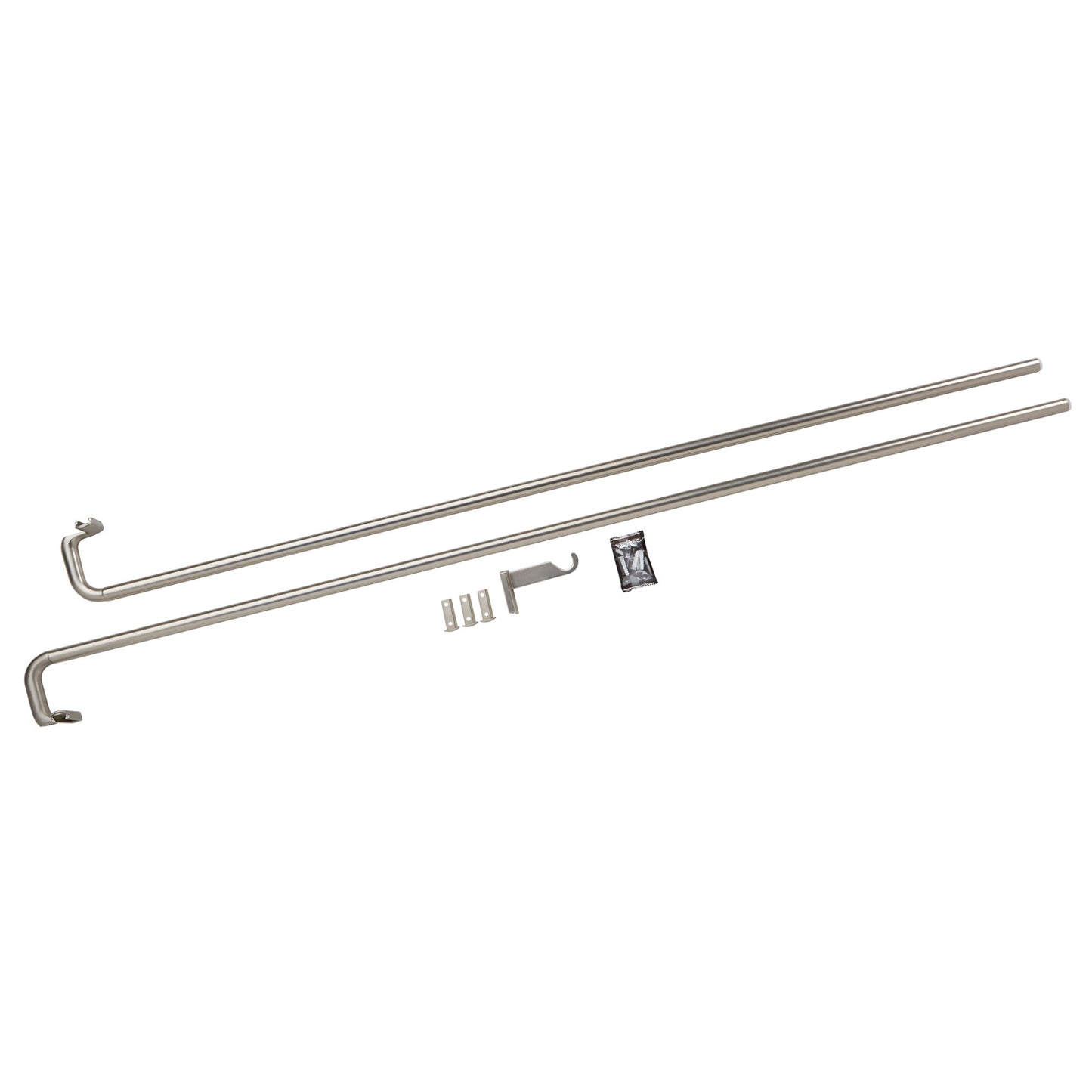 トワイライト カーテンロッド 121.9-223.5cm ニッケル