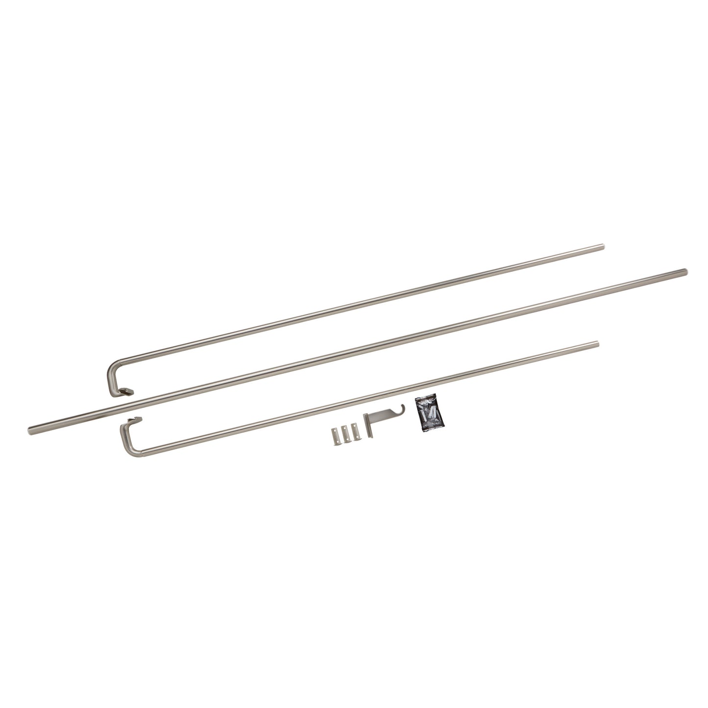 トワイライト カーテンロッド 223.5-365.7cm ニッケル