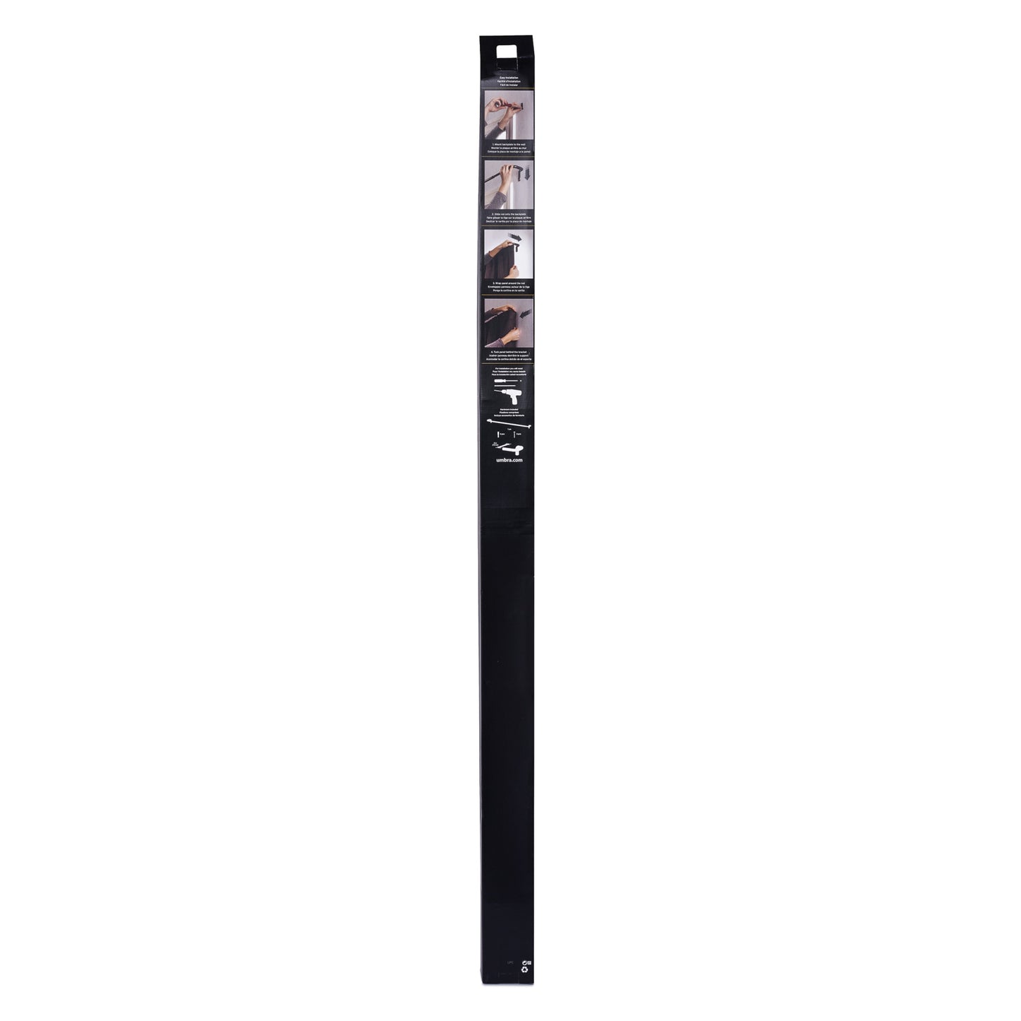 トワイライト カーテンロッド 223.5-365.7cm ニッケル