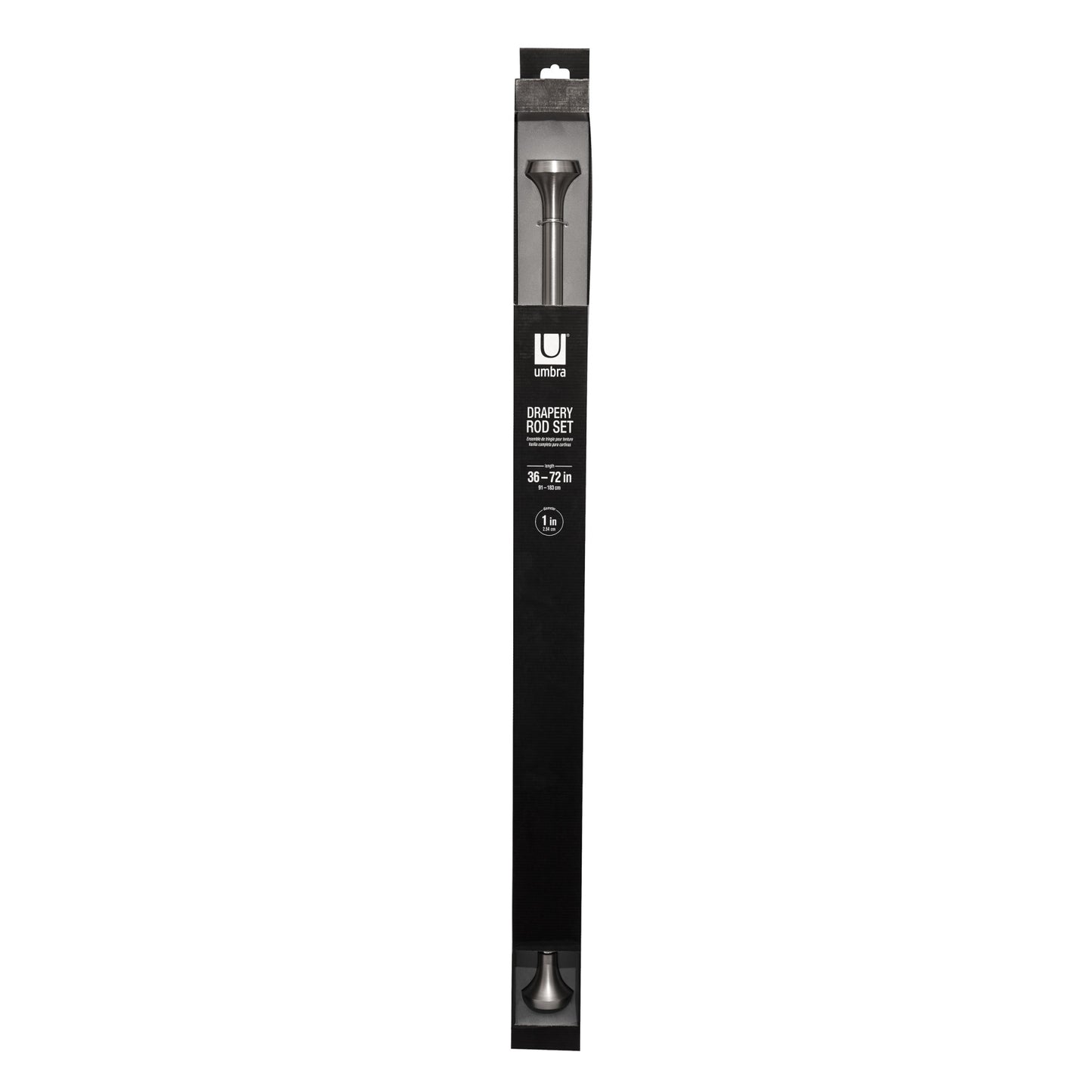 エラ カーテンロッド 2.54CM 91.4-182.6cm