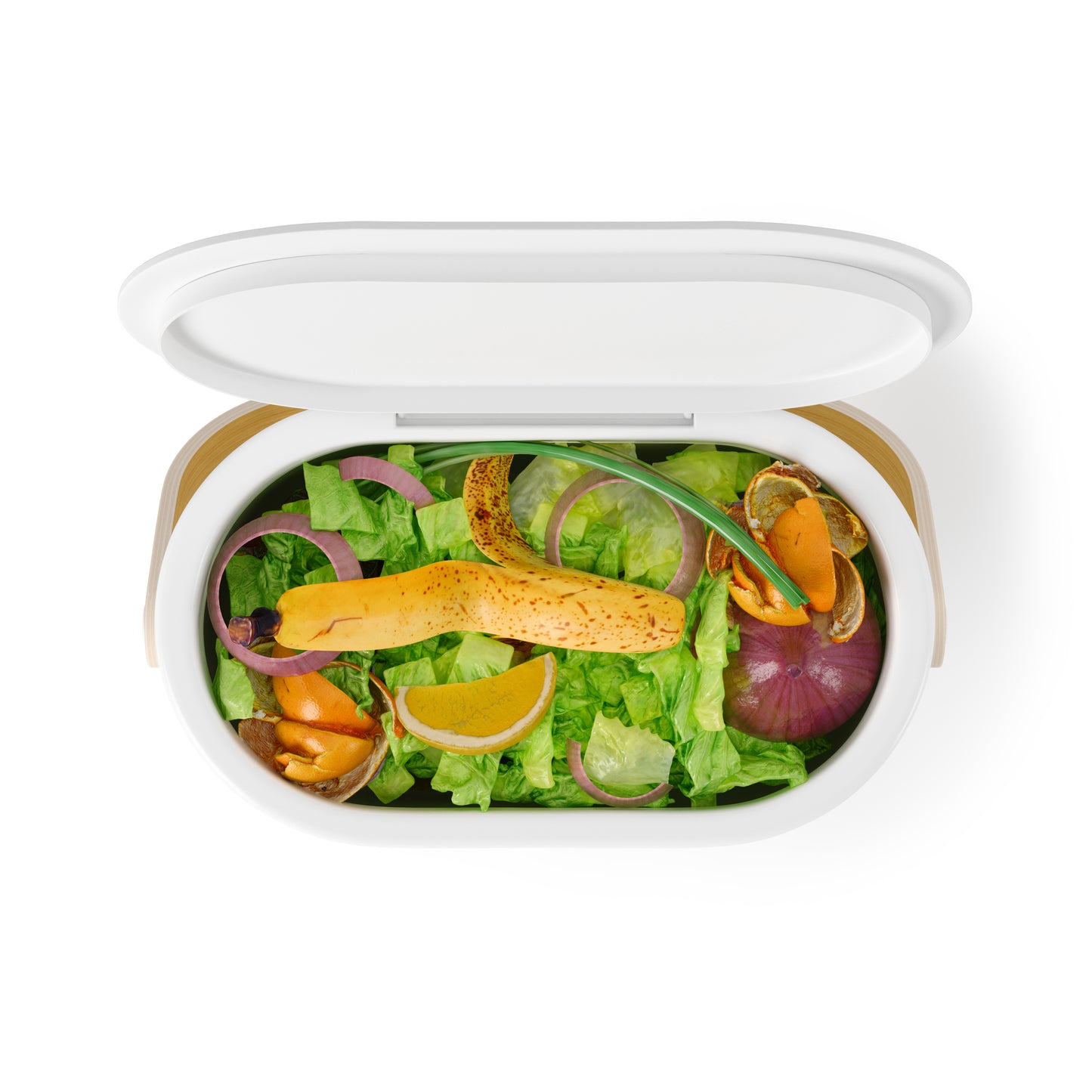 ベルウッド コンポストビン ホワイト/ナチュラル