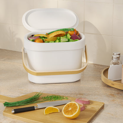 ベルウッド コンポストビン ホワイト/ナチュラル