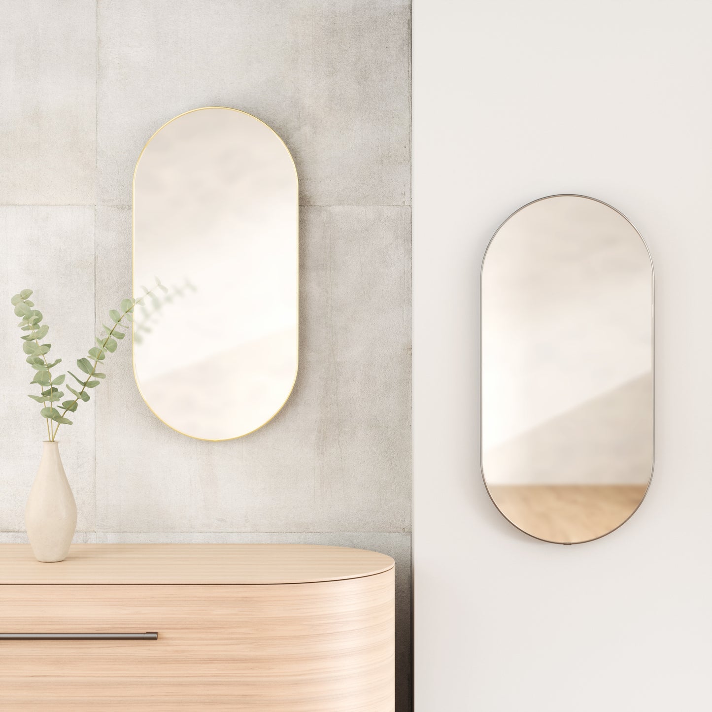 フーバ ピル ミラー 91x45cm