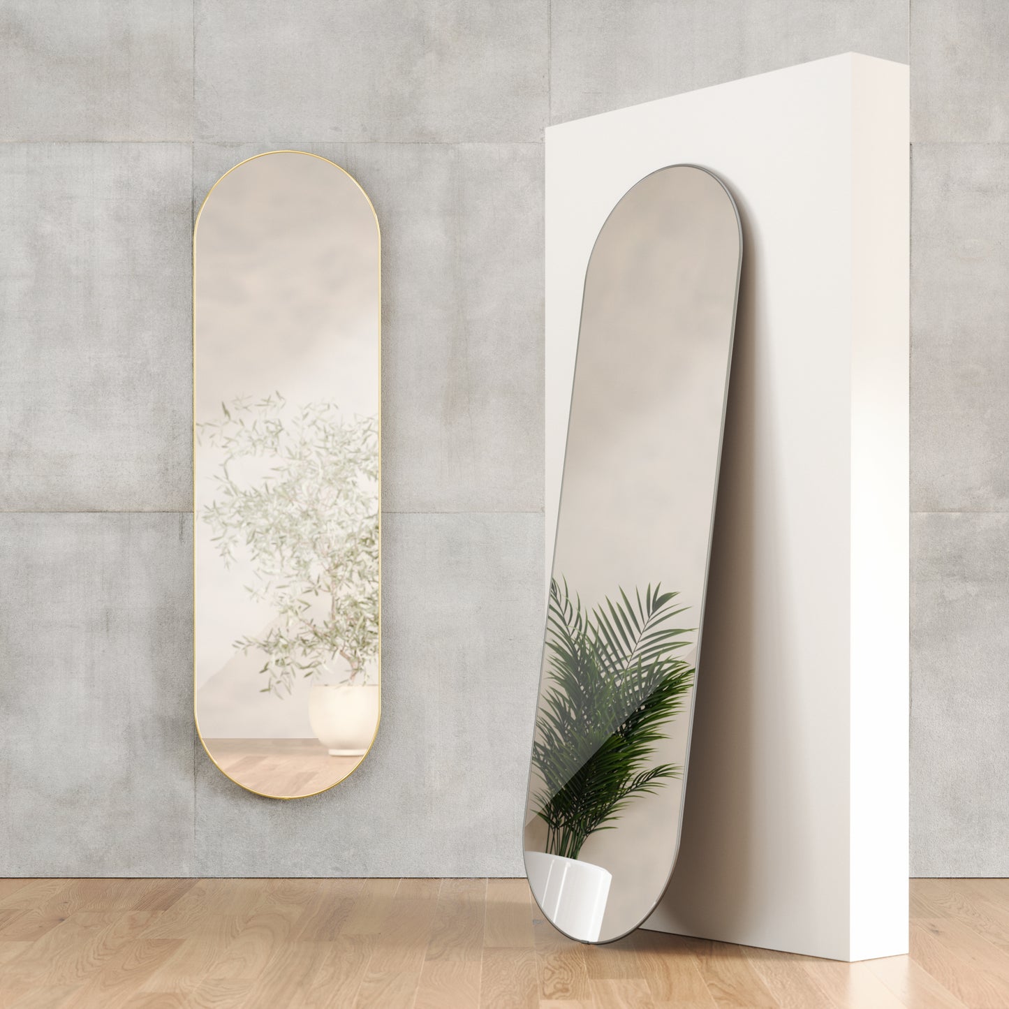 フーバ ピル ミラー 157x45cm