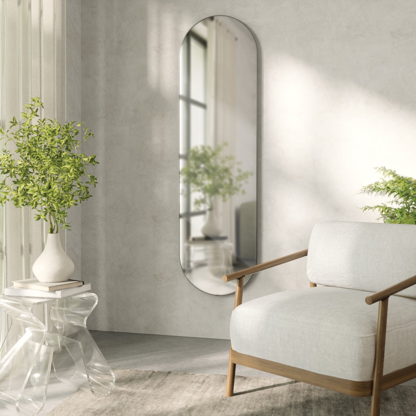 フーバ ピル ミラー 157x45cm