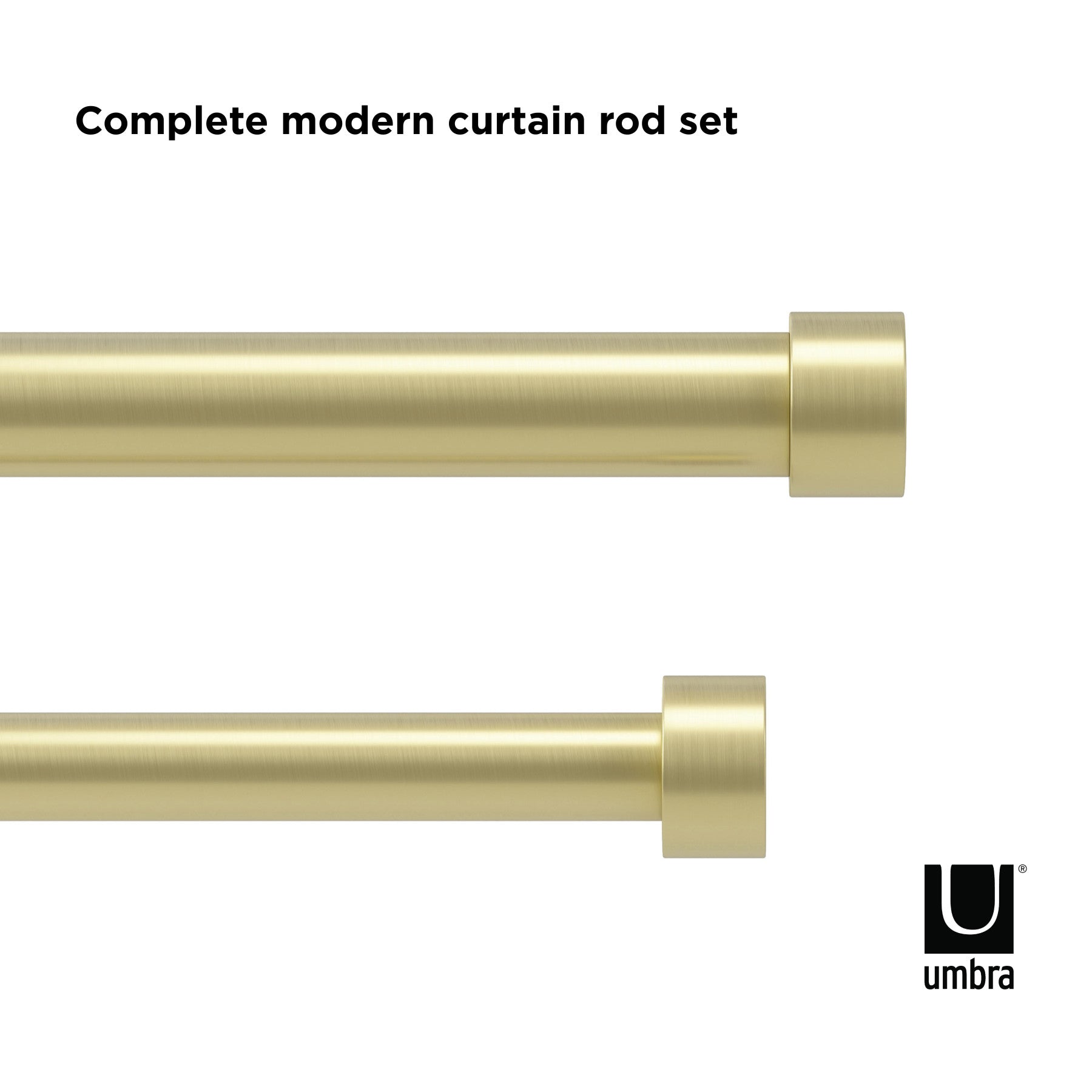 カッパ ダブルカーテンロッド 304.8-457.2cm – Umbra® / アンブラ 日本